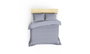 L'essentiel linge de maison Juego de funda de edredón de satén Gris, Doble